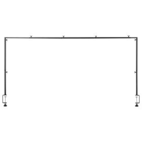 VEVOR Over The Table Rod Stand with Clamps, 13"-42" Tall & 28"-98" Length Adjustable, Metal Table Arch Stand