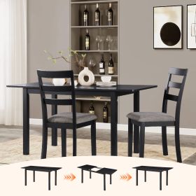 59'' Extendable Dining Table, Modern House Dining Room Table for 4-8, Wooden Kitchen Table , Dining Room, Working Office