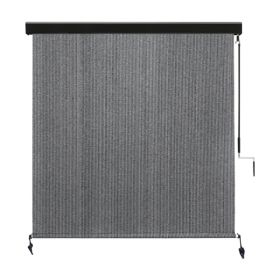 8'X6' Light Grey HDPE Covered Roller Shutter (Option: defaulttitle)