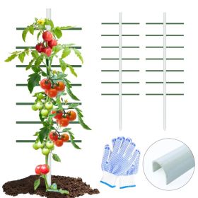 6FT*2FT 2PC This White U-shaped Tube Climbing Trellis Is Simple And Stylish, Offering Stable Support And Creating An Elegant Green Space. (Option: 6ft2ft)