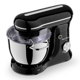 6QT Electric Stand Mixer, 10 Speed, Tilt-Head, Dough Mixer With Dishwasher Safe Stainless Steel Bowl, Flat Beater, Whisk For Baking, For Family K (Option: SM2542Nblack)