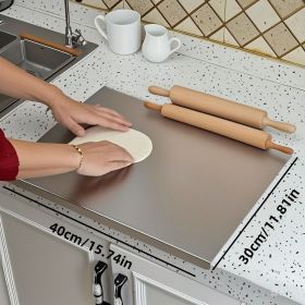 Stainless Steel Cutting Board for Kitchen - Large 304 Chopping Boards, Suitable for Meat Vegetables Bread and Baking,Kitchen Accessories, (size: 30cm*40cm)